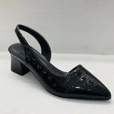 other : Josie – Escarpins élégants à talon bloc avec bride arrière et motif croco embossé in van Seroa
