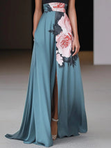 Robe longue fluide femme imprimé floral chic - Été, légère et