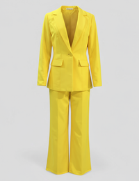 Damen Tailleur-Set mit Blazer und Polyesterhose