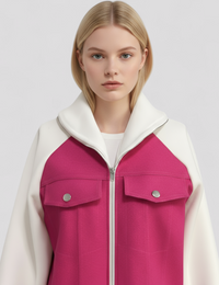 Damenjacke V-Ausschnitt Polyester Herbstkollektion