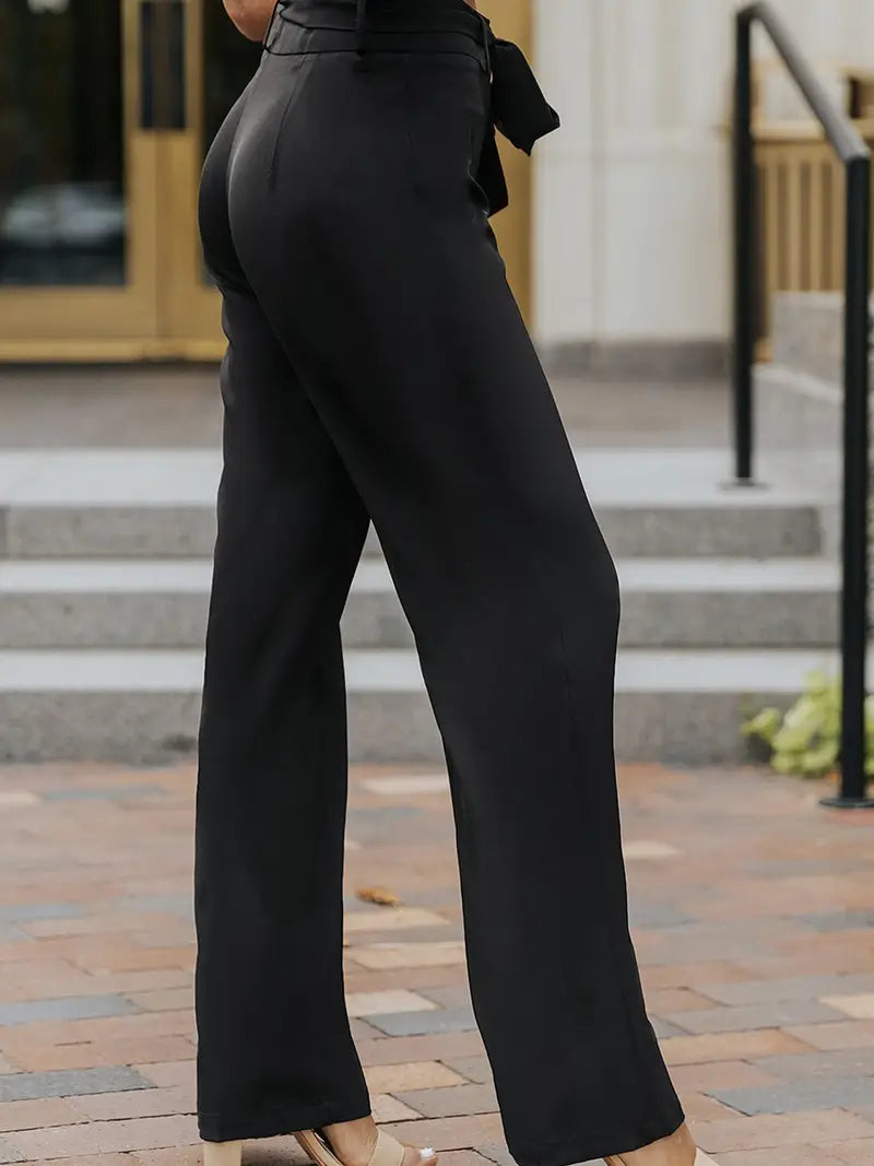 skirts : Jessie | Pantalon Femme Taille Haute Droite Confortable in van Seroa