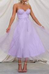 Robe Longue Femme Élégante en Mousseline - Idéale Soirée, Bal,