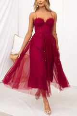 Robe Longue Femme Élégante en Mousseline - Idéale Soirée, Bal,