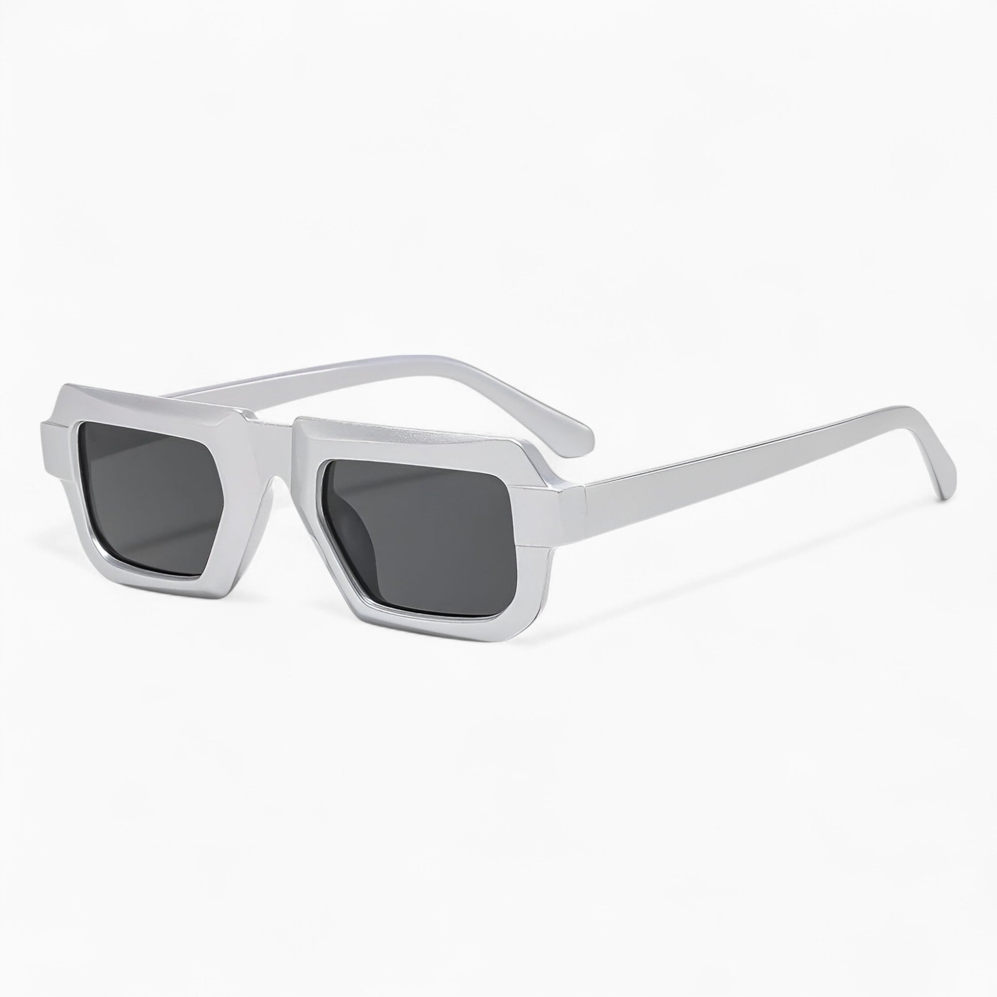 other : Angela | Lunettes de Soleil Femme Carrées Rétro in ArgentGris van Seroa