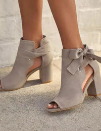 Bottines Femme Respirantes Ouvertes Tissu Léger Confortables
