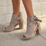 other : Ellie | Bottines Femme Chic Tissu Respirant Ouvert in Beige van Seroa