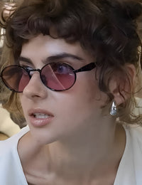 Lunettes de Soleil Femme Métal Vintage Polarisées