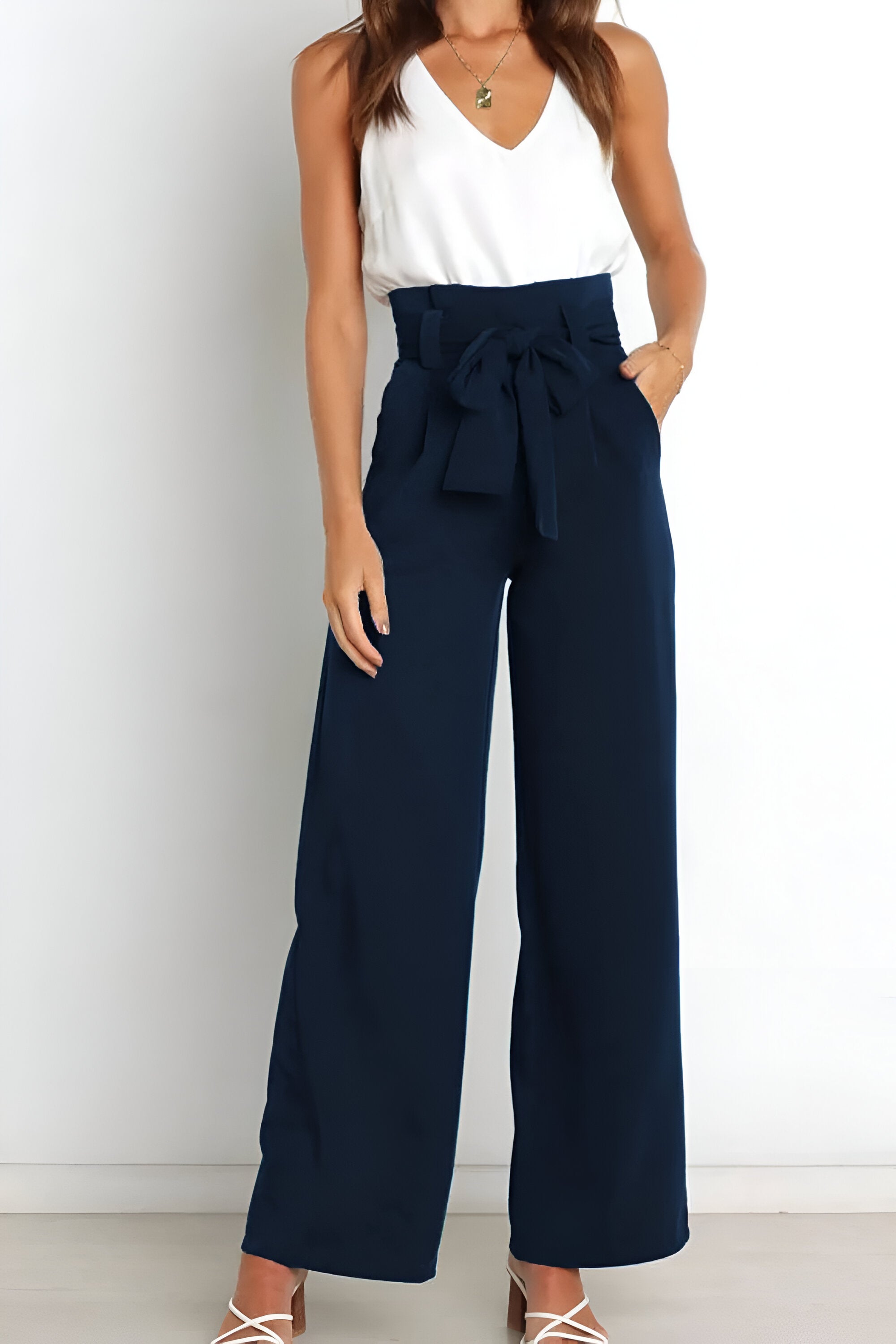 skirts : Evelyn | Pantalon Fluide Femme Jambes Larges Confortable in van Seroa