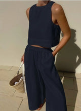 Classic Two-Piece Set Elegant and Comfortable, Perfect for Work