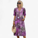 Florales Midikleid für Damen, elegant und sommerlich für Zeremonien und besondere Anlässe