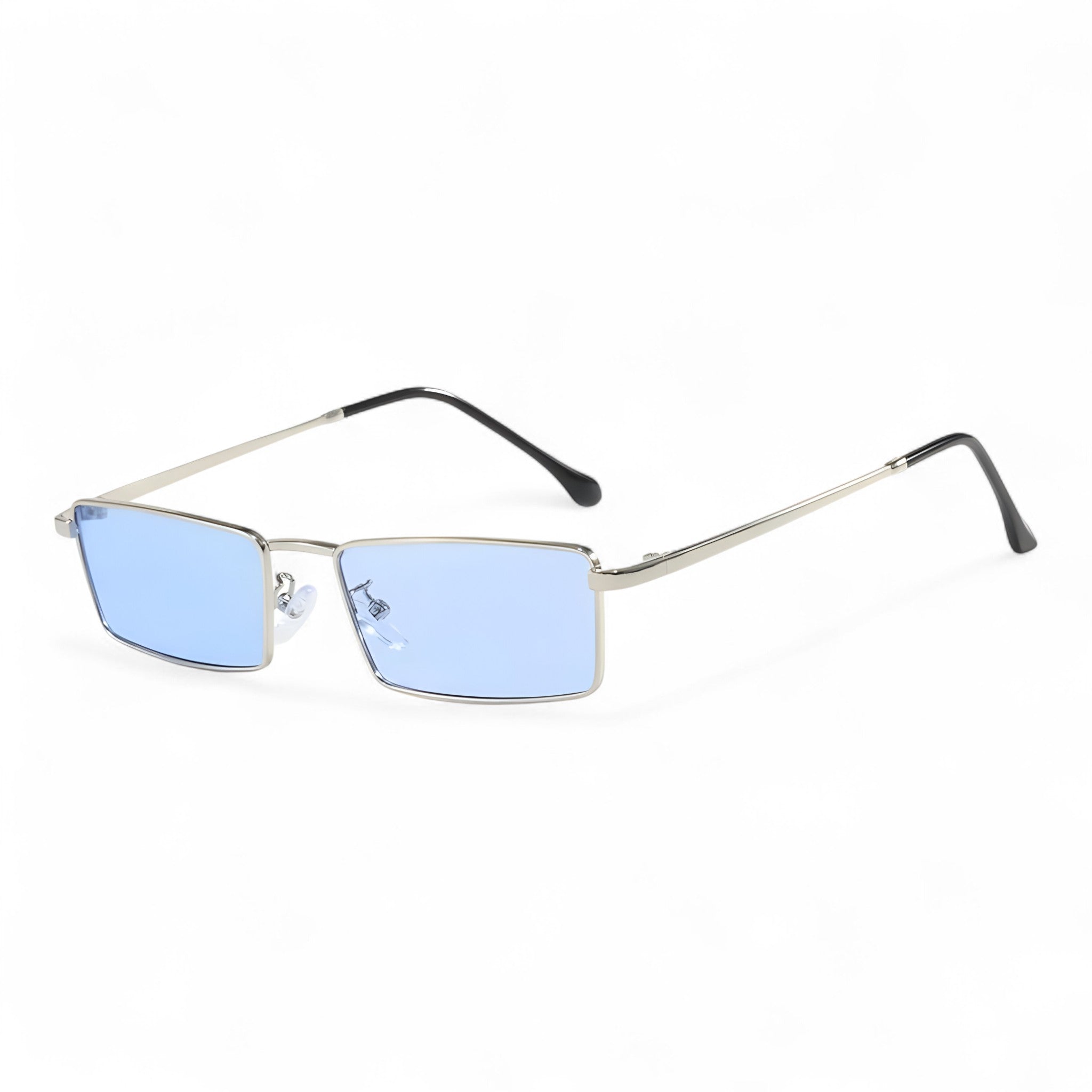 other : Estelie | Lunettes de Soleil Femme Métal Rétro Polarisées in ArgentBleu van Seroa