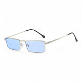 other : Estelie | Lunettes de Soleil Femme Métal Rétro Polarisées in ArgentBleu van Seroa