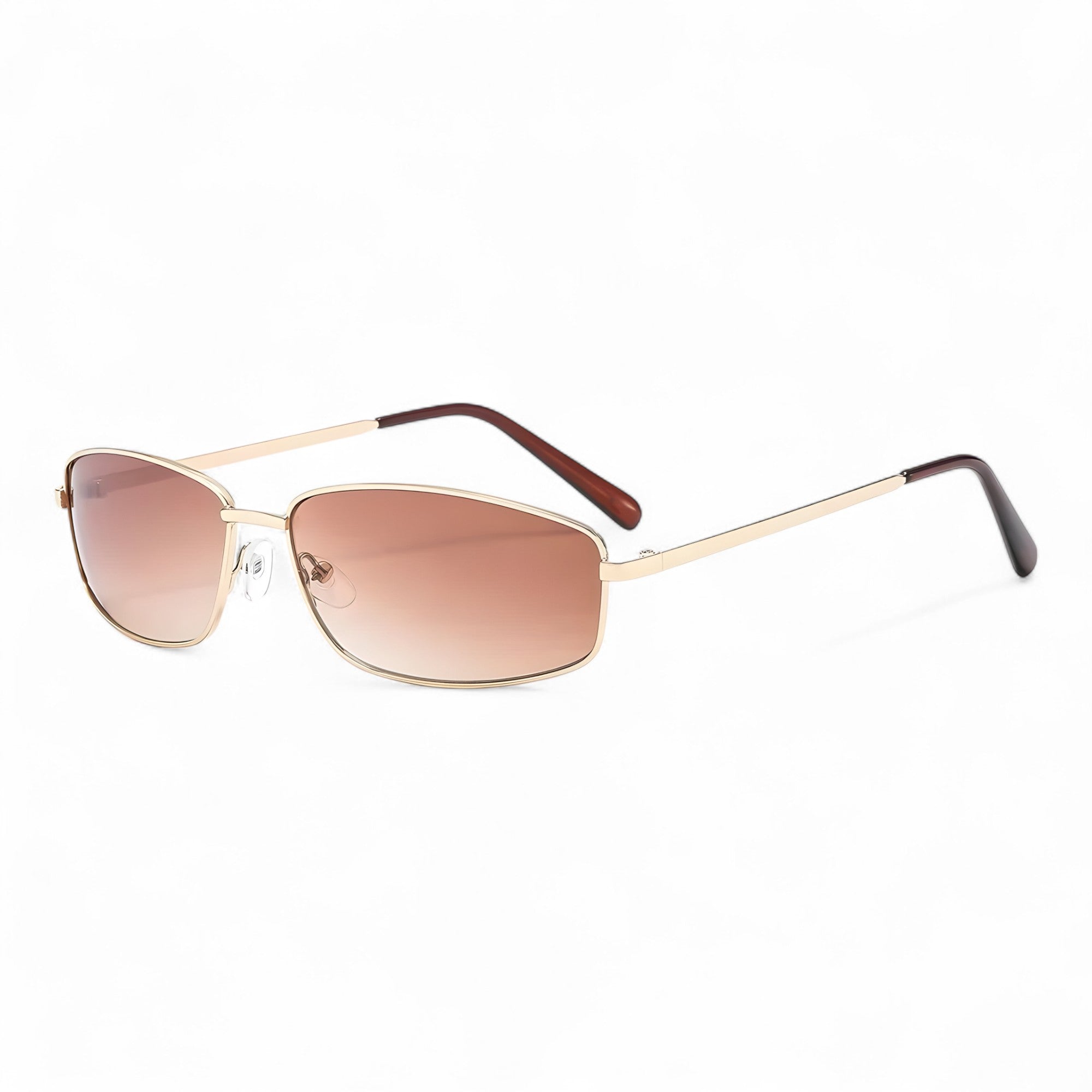 other : Felicia | Lunettes de Soleil Femme Métal Vintage Ovale in Thé doré van Seroa