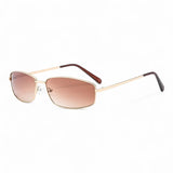 other : Felicia | Lunettes de Soleil Femme Métal Vintage Ovale in Thé doré van Seroa