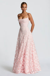 Aveline | Elegantes Spitzen-Corsagen-Maxikleid – Glamouröses Abendkleid