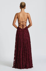 Aveline | Elegantes Spitzen-Corsagen-Maxikleid – Glamouröses Abendkleid