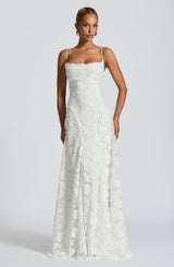 Aveline |Elegant Lace Corset Maxi Dress - Glamorous Evening Gown