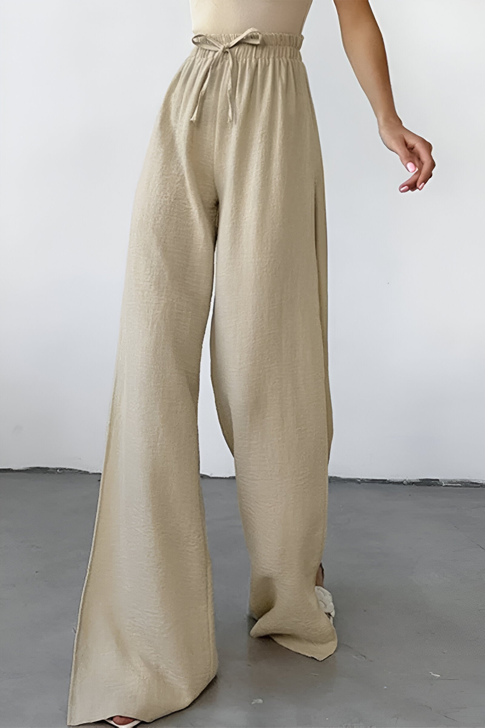 skirts : Hannah | Pantalon Fluide Femme Coloré à Taille Haute in van Seroa