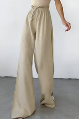 skirts : Hannah | Pantalon Fluide Femme Coloré à Taille Haute in van Seroa