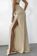 skirts : Hannah | Pantalon Fluide Femme Coloré à Taille Haute in van Seroa