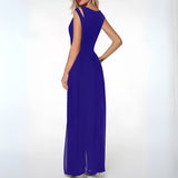 dresses : Eliana – Combinaison Robe Maxi Élégante Sans Manches en Chiffon in van Seroa