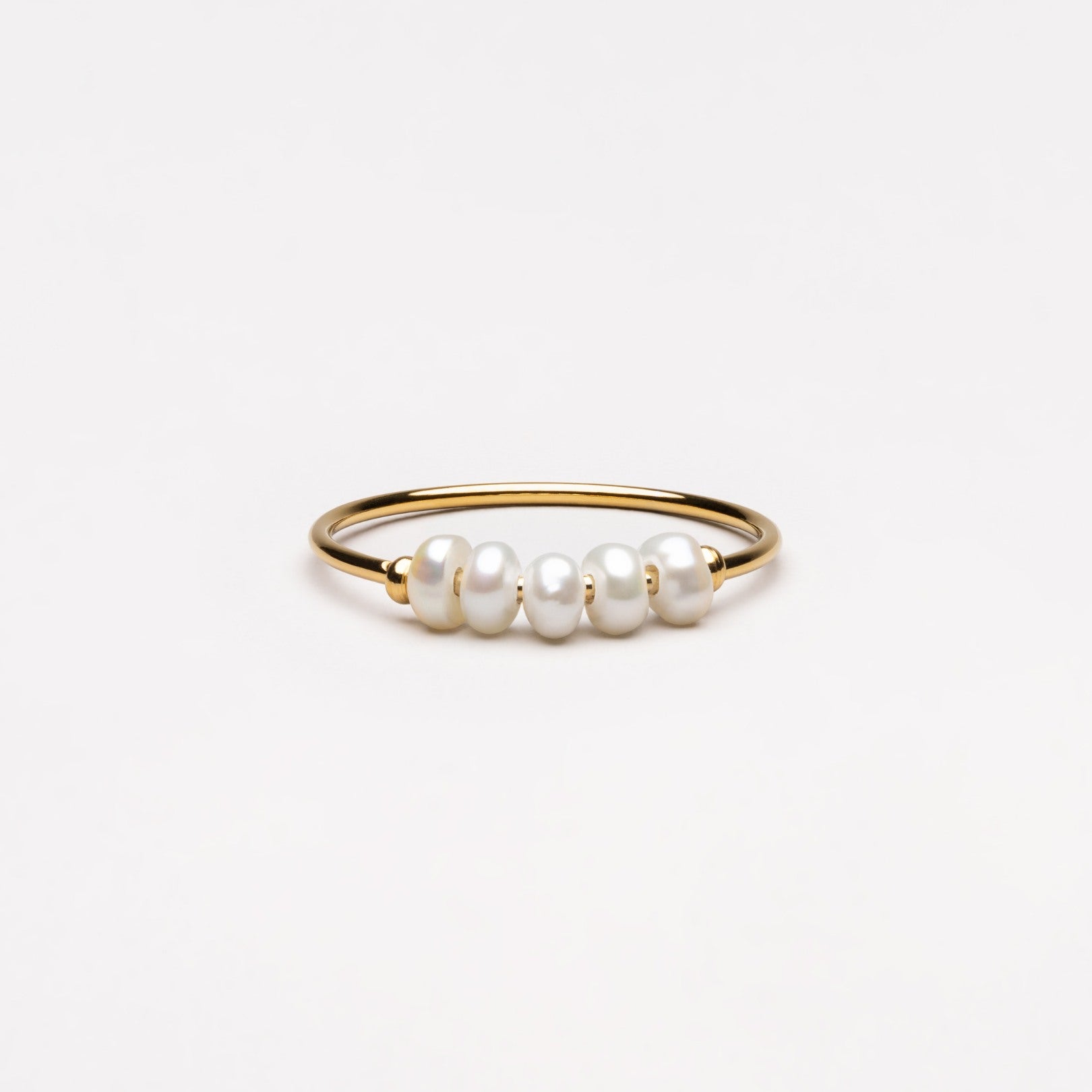 other : Evelyn - Bague Élégante avec Perles Discrètes in Couleur dorée van Seroa