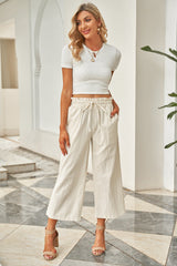 skirts : Esther | Pantalon Fluide Femme en Coton Large Ajustable in van Seroa