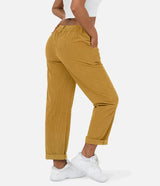 skirts : Angelina | Pantalon Femme Velours Côtelé Taille Haute in van Seroa