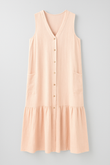 Robe de plage sans manches en tissu fluide Femme
