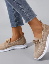 Mocassins Femme en Cuir Souple d'Été Confortables et Légers