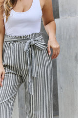 skirts : Anne | Pantalon Culotte Rayé en Tissu Léger Femme in van Seroa