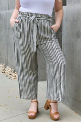 skirts : Anne | Pantalon Culotte Rayé en Tissu Léger Femme in van Seroa