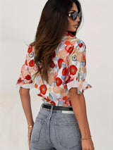 top blouses : Lara | Chemisier Femme Floral Chic en Tissu Léger in van Seroa