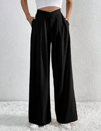 Pantalon Fluide Femme Taille Haute Élégant - Confortable et Tendance